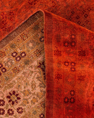 Fine Vibrance, One-of-a-Kind Hand-Knotted Area Rug - Orange, 8' 1" x 10' 7" - Solo Rugs
