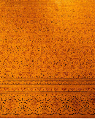Fine Vibrance, One-of-a-Kind Hand-Knotted Area Rug - Orange, 8' 1" x 9' 10" - Solo Rugs