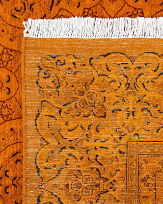 Fine Vibrance, One-of-a-Kind Hand-Knotted Area Rug - Orange, 8' 1" x 9' 10" - Solo Rugs