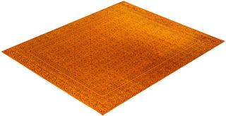 Fine Vibrance, One-of-a-Kind Hand-Knotted Area Rug - Orange, 8' 1" x 9' 10" - Solo Rugs