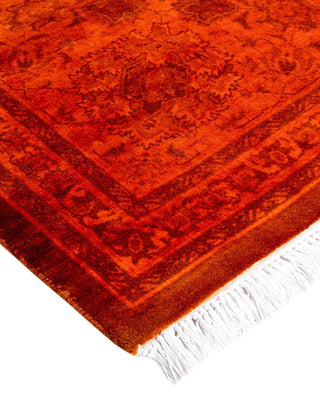 Fine Vibrance, One-of-a-Kind Hand-Knotted Area Rug - Orange, 8' 2" x 10' 4" - Solo Rugs