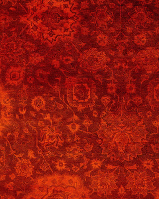 Fine Vibrance, One-of-a-Kind Hand-Knotted Area Rug - Orange, 8' 2" x 10' 4" - Solo Rugs