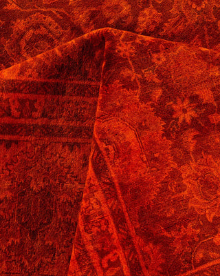 Fine Vibrance, One-of-a-Kind Hand-Knotted Area Rug - Orange, 8' 2" x 10' 4" - Solo Rugs