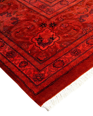 Fine Vibrance, One-of-a-Kind Hand-Knotted Area Rug - Orange, 9' 0" x 11' 10" - Solo Rugs