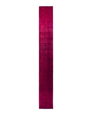 Fine Vibrance, One-of-a-Kind Hand-Knotted Area Rug - Pink, 2' 7" x 20' 2" - Solo Rugs