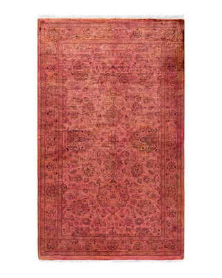 Fine Vibrance, One-of-a-Kind Hand-Knotted Area Rug - Pink, 3' 1" x 5' 2" - Solo Rugs