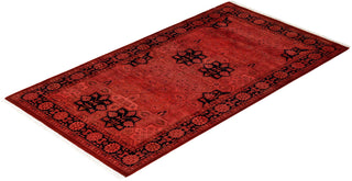 Fine Vibrance, One-of-a-Kind Hand-Knotted Area Rug - Pink, 3' 1" x 5' 5" - Solo Rugs