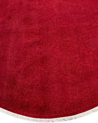 Fine Vibrance, One-of-a-Kind Hand-Knotted Area Rug - Pink, 5' 1" x 5' 1" - Solo Rugs