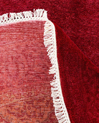 Fine Vibrance, One-of-a-Kind Hand-Knotted Area Rug - Pink, 5' 1" x 5' 1" - Solo Rugs
