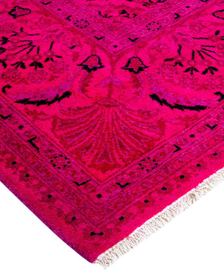 Fine Vibrance, One-of-a-Kind Hand-Knotted Area Rug - Pink, 5' 10" x 5' 10" - Solo Rugs