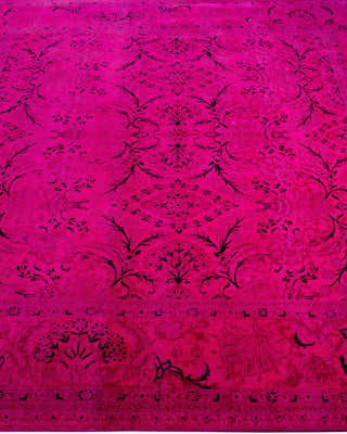 Fine Vibrance, One-of-a-Kind Hand-Knotted Area Rug - Pink, 5' 10" x 5' 10" - Solo Rugs