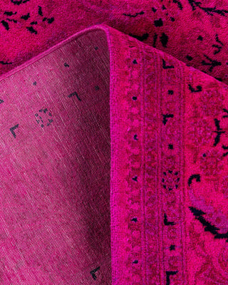 Fine Vibrance, One-of-a-Kind Hand-Knotted Area Rug - Pink, 5' 10" x 5' 10" - Solo Rugs