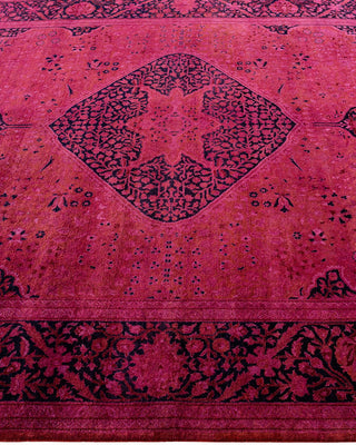Fine Vibrance, One-of-a-Kind Hand-Knotted Area Rug - Pink, 6' 1" x 9' 2" - Solo Rugs