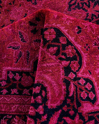 Fine Vibrance, One-of-a-Kind Hand-Knotted Area Rug - Pink, 6' 1" x 9' 2" - Solo Rugs
