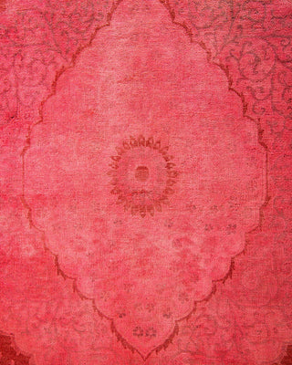 Fine Vibrance, One-of-a-Kind Hand-Knotted Area Rug - Pink, 6' 3" x 9' 3" - Solo Rugs