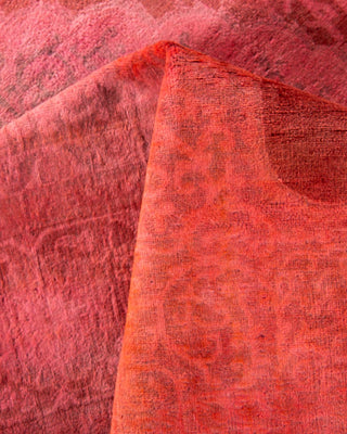 Fine Vibrance, One-of-a-Kind Hand-Knotted Area Rug - Pink, 6' 3" x 9' 3" - Solo Rugs