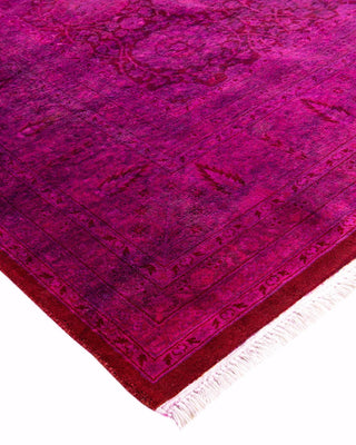 Fine Vibrance, One-of-a-Kind Hand-Knotted Area Rug - Pink, 8' 2" x 16' 4" - Solo Rugs