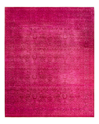 Fine Vibrance, One-of-a-Kind Hand-Knotted Area Rug - Pink, 8' 3" x 10' 3" - Solo Rugs