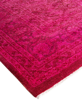 Fine Vibrance, One-of-a-Kind Hand-Knotted Area Rug - Pink, 8' 3" x 10' 3" - Solo Rugs
