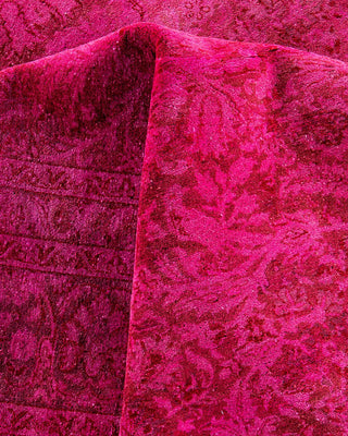 Fine Vibrance, One-of-a-Kind Hand-Knotted Area Rug - Pink, 8' 3" x 10' 3" - Solo Rugs