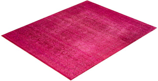 Fine Vibrance, One-of-a-Kind Hand-Knotted Area Rug - Pink, 8' 3" x 10' 3" - Solo Rugs