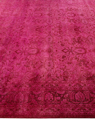 Fine Vibrance, One-of-a-Kind Hand-Knotted Area Rug - Pink, 8' 4" x 10' 7" - Solo Rugs