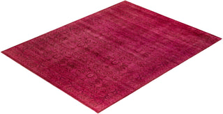 Fine Vibrance, One-of-a-Kind Hand-Knotted Area Rug - Pink, 8' 4" x 10' 7" - Solo Rugs