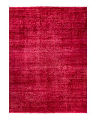 Fine Vibrance, One-of-a-Kind Hand-Knotted Area Rug - Pink, 9' 2" x 12' 6" - Solo Rugs