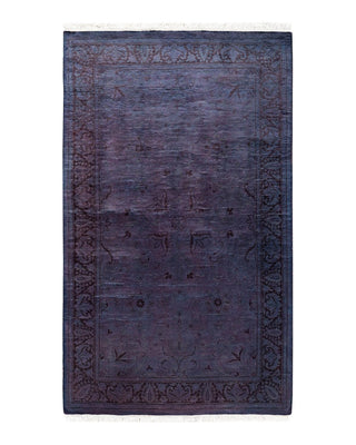 Fine Vibrance, One-of-a-Kind Hand-Knotted Area Rug - Purple, 3' 1" x 5' 2" - Solo Rugs