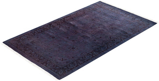 Fine Vibrance, One-of-a-Kind Hand-Knotted Area Rug - Purple, 3' 1" x 5' 2" - Solo Rugs