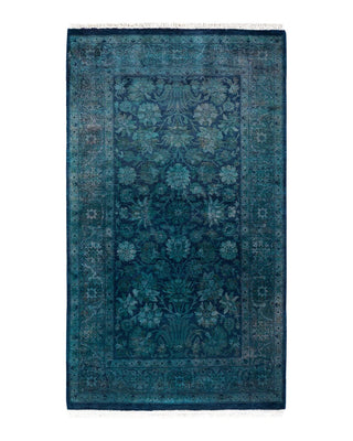 Fine Vibrance, One-of-a-Kind Hand-Knotted Area Rug - Purple, 3' 2" x 5' 2" - Solo Rugs