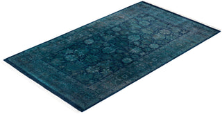 Fine Vibrance, One-of-a-Kind Hand-Knotted Area Rug - Purple, 3' 2" x 5' 2" - Solo Rugs
