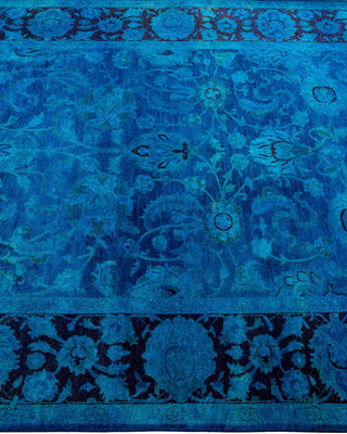 Fine Vibrance, One-of-a-Kind Hand-Knotted Area Rug - Purple, 4' 6" x 7' 3" - Solo Rugs