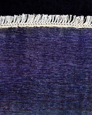 Fine Vibrance, One-of-a-Kind Hand-Knotted Area Rug - Purple, 6' 1" x 6' 1" - Solo Rugs