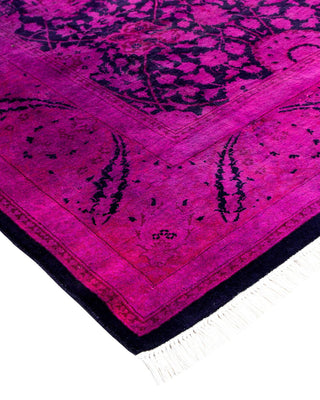 Fine Vibrance, One-of-a-Kind Hand-Knotted Area Rug - Purple, 6' 2" x 9' 2" - Solo Rugs