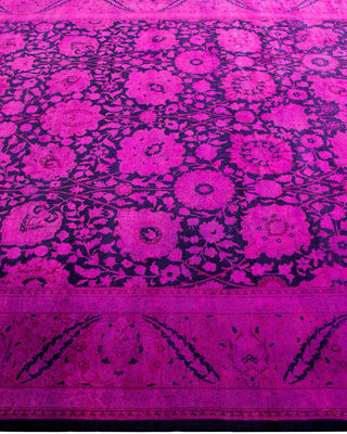 Fine Vibrance, One-of-a-Kind Hand-Knotted Area Rug - Purple, 6' 2" x 9' 2" - Solo Rugs