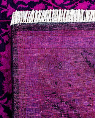 Fine Vibrance, One-of-a-Kind Hand-Knotted Area Rug - Purple, 6' 2" x 9' 2" - Solo Rugs