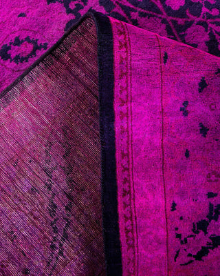 Fine Vibrance, One-of-a-Kind Hand-Knotted Area Rug - Purple, 6' 2" x 9' 2" - Solo Rugs