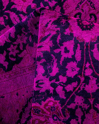 Fine Vibrance, One-of-a-Kind Hand-Knotted Area Rug - Purple, 6' 2" x 9' 2" - Solo Rugs