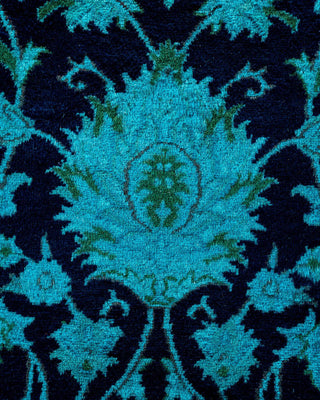 Fine Vibrance, One-of-a-Kind Hand-Knotted Area Rug - Purple, 7' 10" x 8' 1" - Solo Rugs