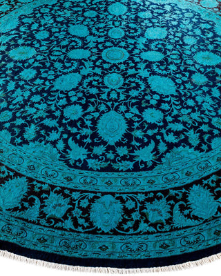 Fine Vibrance, One-of-a-Kind Hand-Knotted Area Rug - Purple, 7' 10" x 8' 1" - Solo Rugs