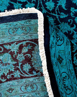 Fine Vibrance, One-of-a-Kind Hand-Knotted Area Rug - Purple, 7' 10" x 8' 1" - Solo Rugs