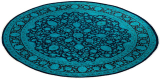 Fine Vibrance, One-of-a-Kind Hand-Knotted Area Rug - Purple, 7' 10" x 8' 1" - Solo Rugs