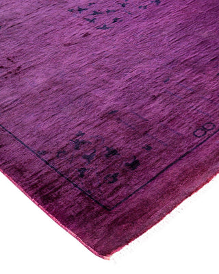 Fine Vibrance, One-of-a-Kind Hand-Knotted Area Rug - Purple, 8' 3" x 10' 3" - Solo Rugs