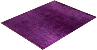 Fine Vibrance, One-of-a-Kind Hand-Knotted Area Rug - Purple, 8' 3" x 10' 3" - Solo Rugs