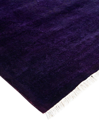 Fine Vibrance, One-of-a-Kind Hand-Knotted Area Rug - Purple, 9' 3" x 17' 6" - Solo Rugs