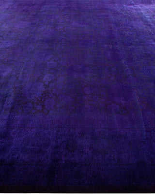 Fine Vibrance, One-of-a-Kind Hand-Knotted Area Rug - Purple, 9' 3" x 17' 6" - Solo Rugs