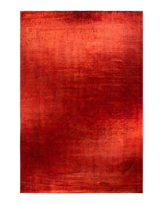 Fine Vibrance, One-of-a-Kind Hand-Knotted Area Rug - Red, 12' 0" x 18' 9" - Solo Rugs