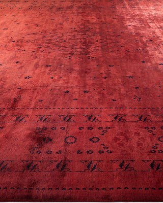 Fine Vibrance, One-of-a-Kind Hand-Knotted Area Rug - Red, 12' 2" x 15' 3" - Solo Rugs