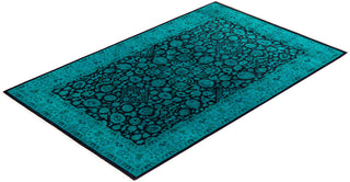 Fine Vibrance, One-of-a-Kind Hand-Knotted Area Rug - Red, 4' 1" x 6' 5" - Solo Rugs